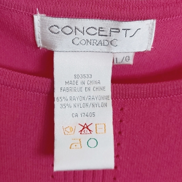 Light woven tank by Concepts by Conrad C, size L, NWT - Picture 5 of 6